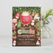 誕生日クリスマスコOKIEデコレーション パーティー 招待状 (スタンド正面)