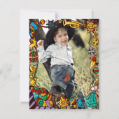 誕生日クリスマステーマパーティー 招待状 (裏面)