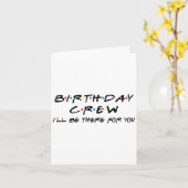 誕生日クルーおもしろい誕生日分隊パーティー カード (黄色い花)