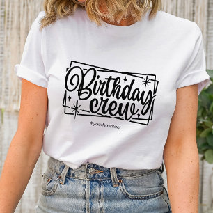 誕生日クルーのマッチングカスタマイズチームギフトグループ Tシャツ