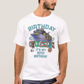 誕生日クルージングカスタマイズ 誕生日の私 Tシャツ (正面)