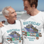 誕生日クルージング パーソナライズされた Tシャツ<br><div class="desc">このデザインはパーソナライズされた、写真や文字を変更して提供される領域にあってもよい。またカスタマイズは、このテンプレートをカスタマイズしクリックて、を選択してさらに背景の色を削除または変更したり、文字を追加したり、文字の色またはスタイルを変更したり、文字のみのデザインの画像を削除したりすることで可能です。このもし商品はデザインを別の商品に移すオプションがあり、必要に応じてデザインを調整しもして下さい。colorflowcreations@gmail.comで連絡は、このデザインを別の製品で使用するもしか、デザインのサポートが必要な場合は、ページの上部にあるチャットオプションを使用する。www.facebook.com/colorflowcreations、www.instagram.com/colorflowcreations、www.twitter.com/colorflowart、後を追およびwww.pinterest.com/colorflowcreationsで自分のデザインや自分の情報を見る。</div>