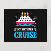 誕生日クルーズクルージングクルーズシップ ポストカード (正面)