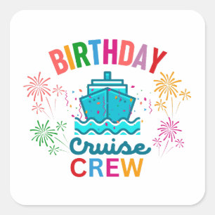 誕生日クルーズクルー スクエアシール