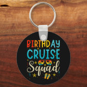 誕生日クルーズスクワッドクルージングバケーションサークル キーホルダー (裏面)