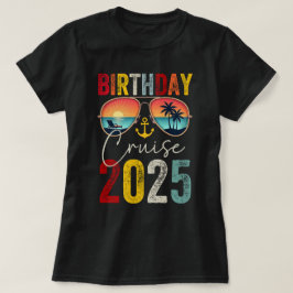 誕生日クルーズスクワッドヴィンテージ2025 Tシャツ