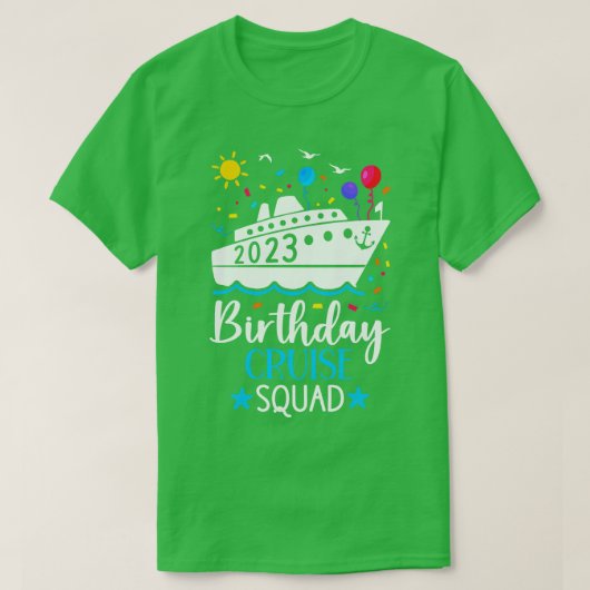 誕生日クルーズスクワッド2023 Tシャツ (デザイン正面)