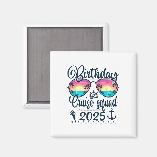 誕生日クルーズスクワッド2025マッチングクルーズ誕生日 マグネット (正面/裏面)