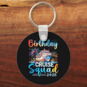 誕生日クルーズスクワッド2025私の誕生日パーティーだ キーホルダー (正面)