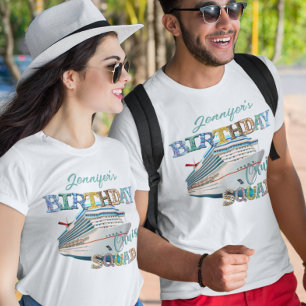 誕生日クルーズチーム船名入れ Tシャツ