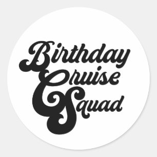 誕生日クルーズチーム ラウンドシール