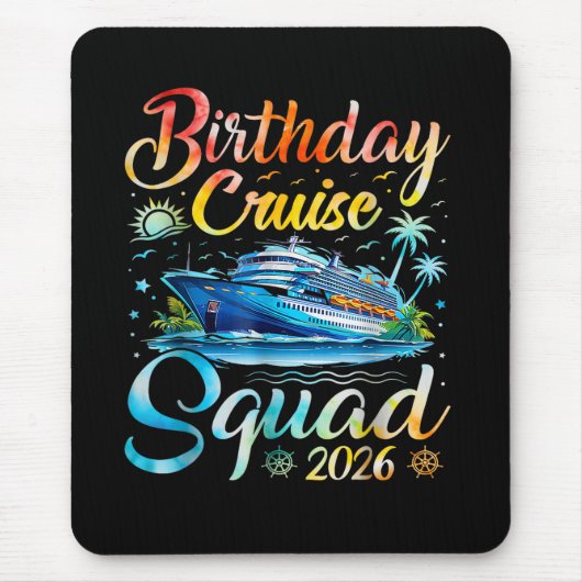 誕生日クルーズチーム 2026 マウスパッド (正面)