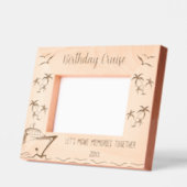 誕生日クルーズ一緒に思い出をつくろう レーザー彫刻フレーム (左)