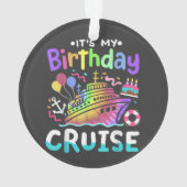 誕生日クルーズ タイ・ダイ バケーション旅行 オーナメント (裏面)