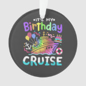 誕生日クルーズ タイ・ダイ バケーション旅行 オーナメント (正面)