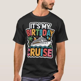誕生日クルーズ リトロ サンセット Tシャツ