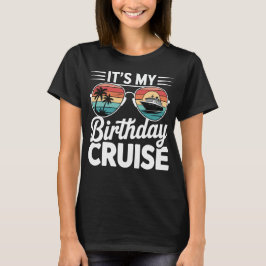 誕生日クルーズ レトロサングラス Tシャツ