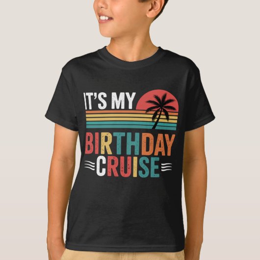 誕生日クルーズ レトロサングラス Tシャツ (正面)
