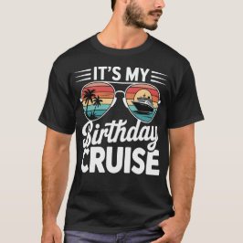 誕生日クルーズ レトロサングラス Tシャツ