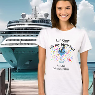 誕生日クルーズ 旅行 休暇 Tシャツ