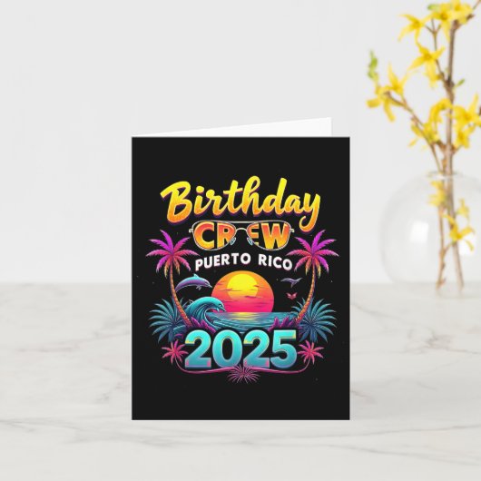 誕生日クループエルトリコ2025プエルトリコトロピカ カード (黄色い花)