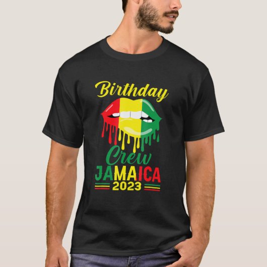 誕生日クルーJamaica 2023ガールパーティー装備試合 Tシャツ (正面)