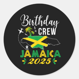 誕生日クルーJamaica 2025トロピカルビーグループマット ラウンドシール