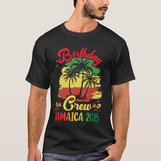 誕生日クルーJamaica 2025 30th 50thパーティー休暇 Tシャツ (正面)