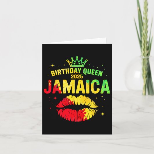 誕生日クルーJamaica Trip 2025唇Bdayパーティーwo カード (正面)