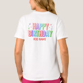 誕生日クルーTシャツ Tシャツ (裏面)