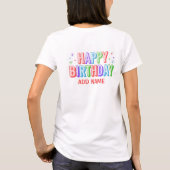 誕生日クルーTシャツ Tシャツ (裏面)