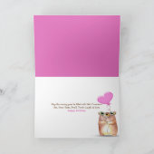 誕生日クレヨンのアートワークおもしろい顔 カード (内部)