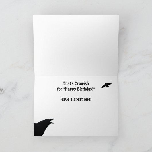 誕生日クロウ カード (内部)
