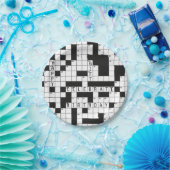 誕生日クロスワードパズル ペーパープレート (パーティー)