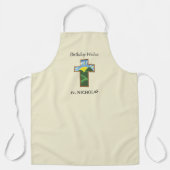 誕生日クロス司祭パーソナライズされた エプロン (正面)