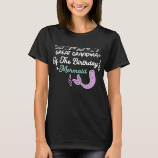 誕生日クールの人魚の日のおばあちゃん Tシャツ