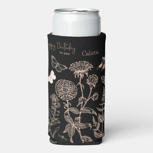 誕生日クールセルツァー：ドリンクの雰囲気 スリム缶クーラー (Seltzer正面)