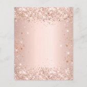 誕生日グリッターバラ金ゴールド赤面予算 チラシ (裏面)