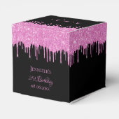 誕生日グリッターブラックピンクグリッター乾燥 フェイバーボックス (裏面サイド)