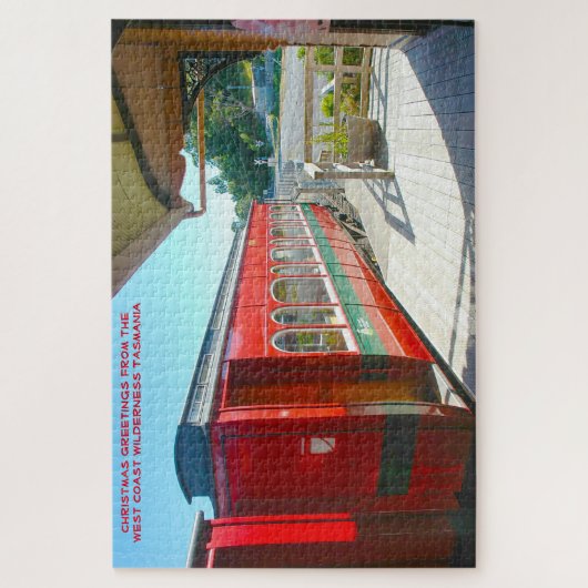 誕生日グリーティングウェストコーストウィルダネストタスマニア ジグソーパズル (縦)