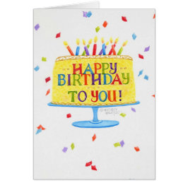 誕生日グリーティングカードハッピーバースデーTo You Cake