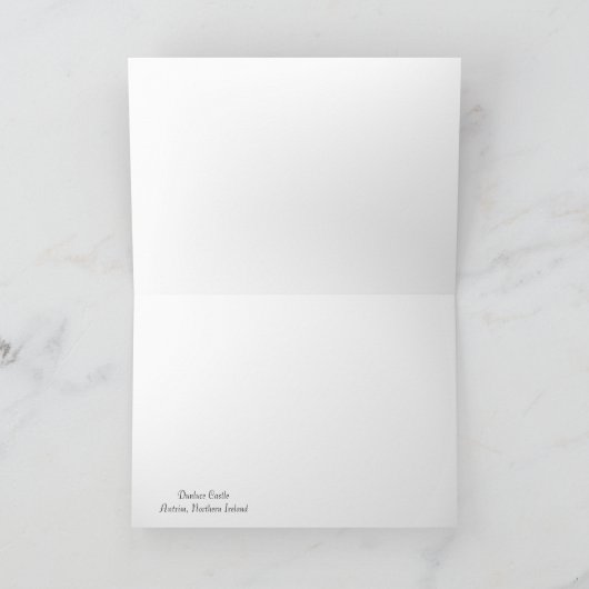 誕生日グリーティングカード用のアイルランド語の画像 カード (内部)