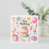 誕生日グリーティングカード カード (スタンド正面)