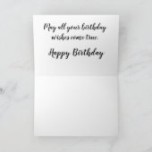 誕生日グリーティングカード カード (内部)