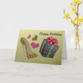 誕生日グリーティングカード カード (黄色い花)