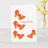 誕生日グリーティングカード カード (黄色い花)