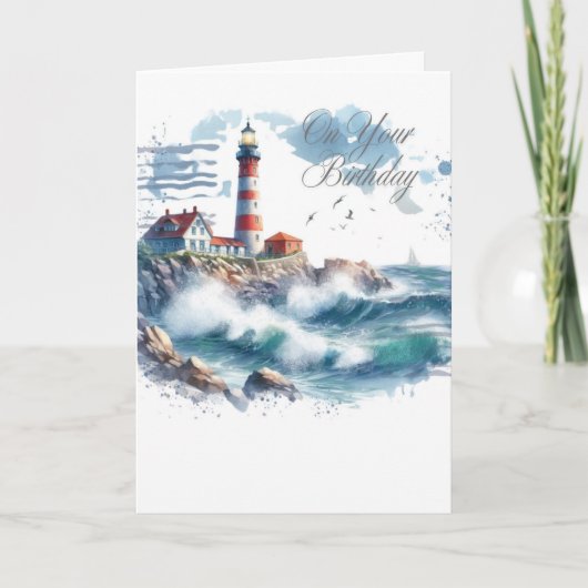 誕生日グリーティングカード サンキューカード (正面)