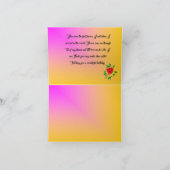 誕生日グリーティングカード：シスター カード (内部)