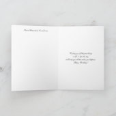 誕生日グリーティングカード（パンジー花付） カード (内部)