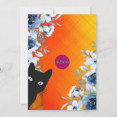 誕生日グリーティングカード（ペンギン柄） 招待状 (裏面)